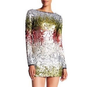 Elizabeth and James Sequin Enez Dress Size Small